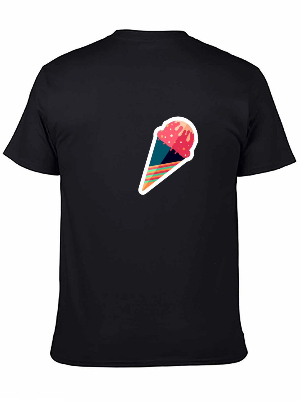 Ice Cream Cone Graphic Tee - Modern Stylish Design