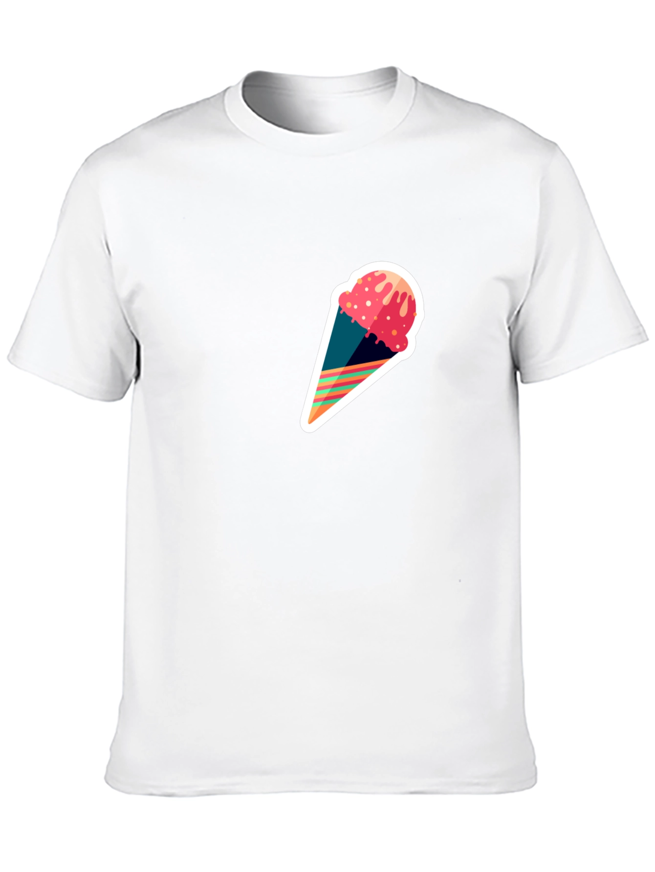 Ice Cream Cone Graphic Tee - Modern Stylish Design