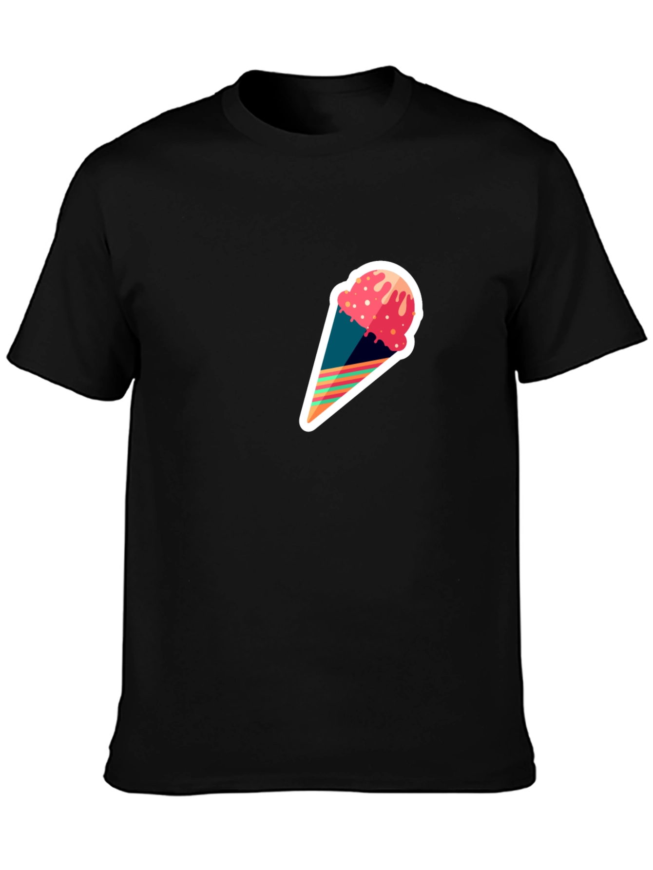 Ice Cream Cone Graphic Tee - Modern Stylish Design