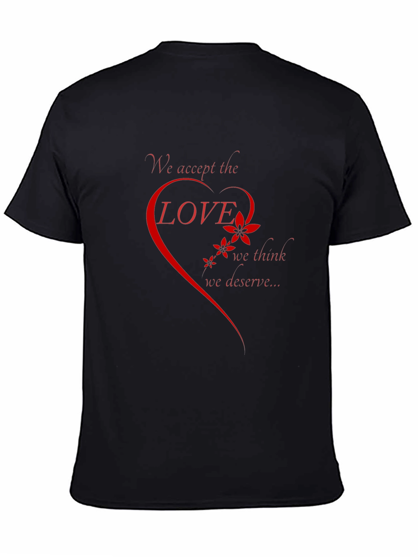 Love Deserve Graphic Tee - Black Short Sleeve