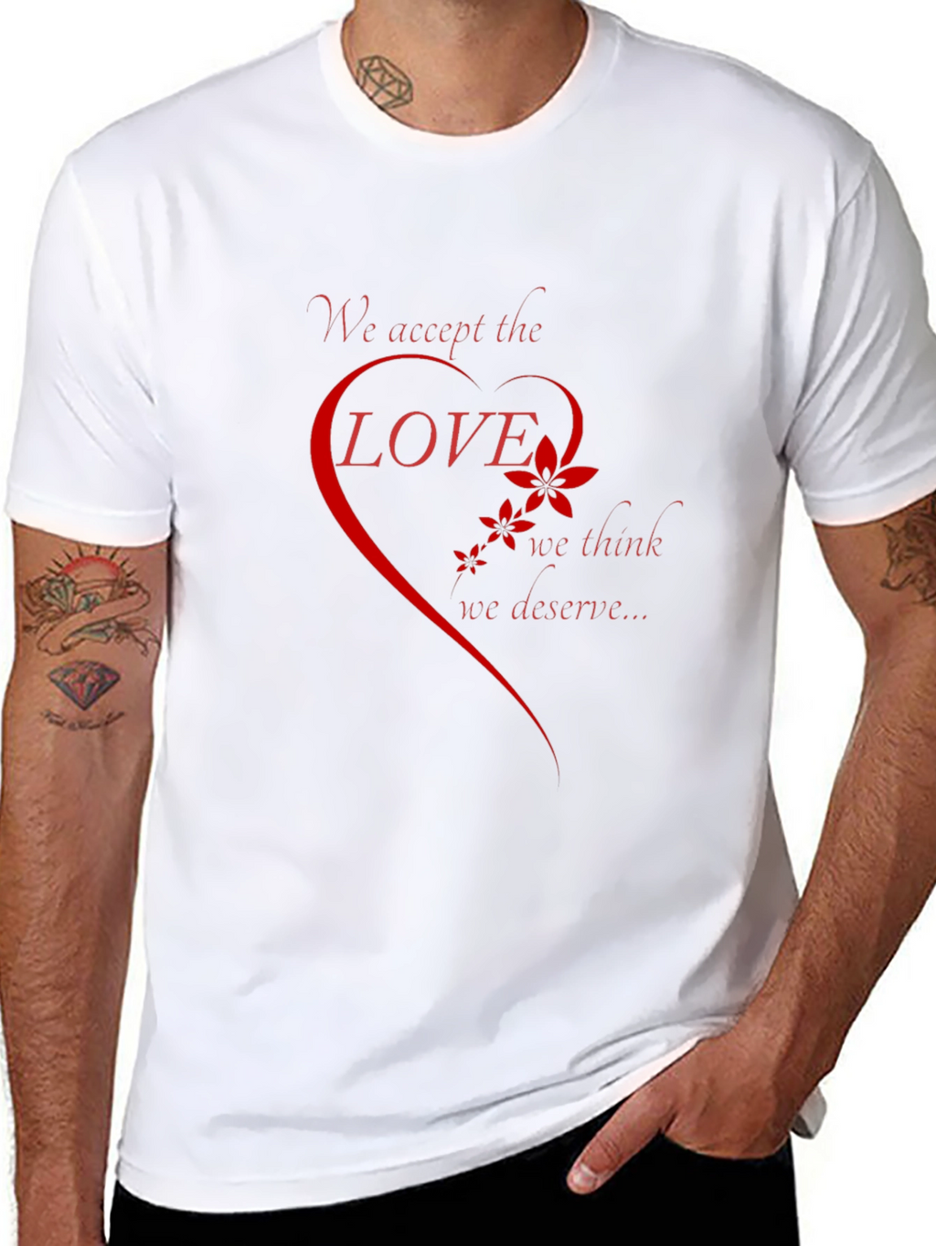 Love Deserve Graphic Tee - Black Short Sleeve