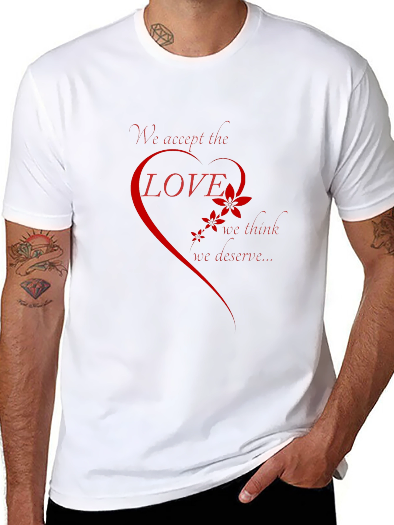 Love Deserve Graphic Tee - Black Short Sleeve