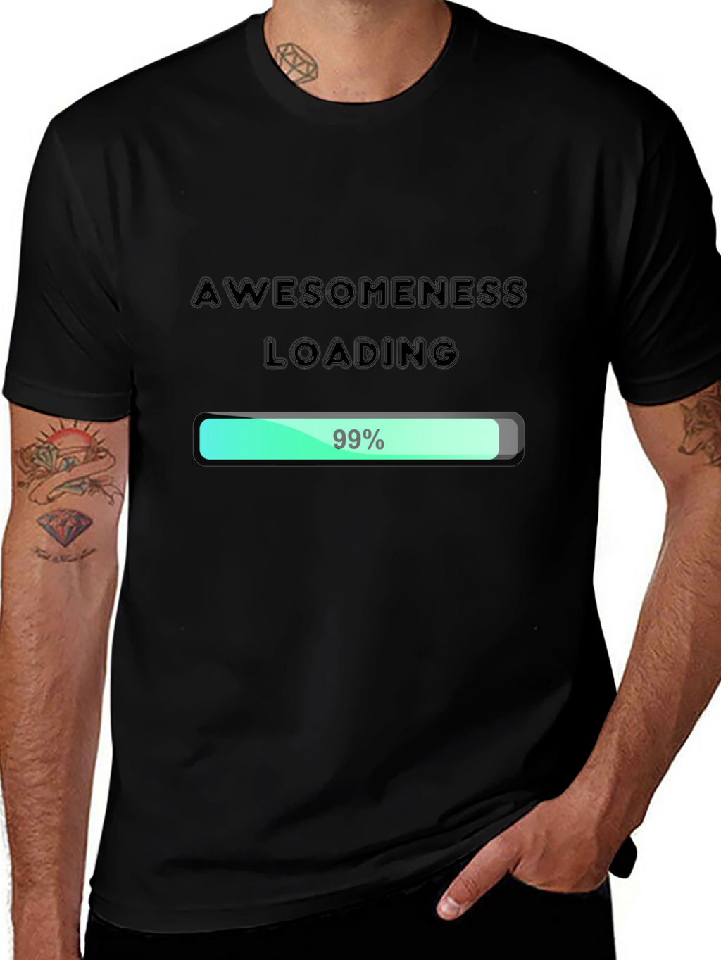 Awesomeness Loading - Funny Graphic Tee