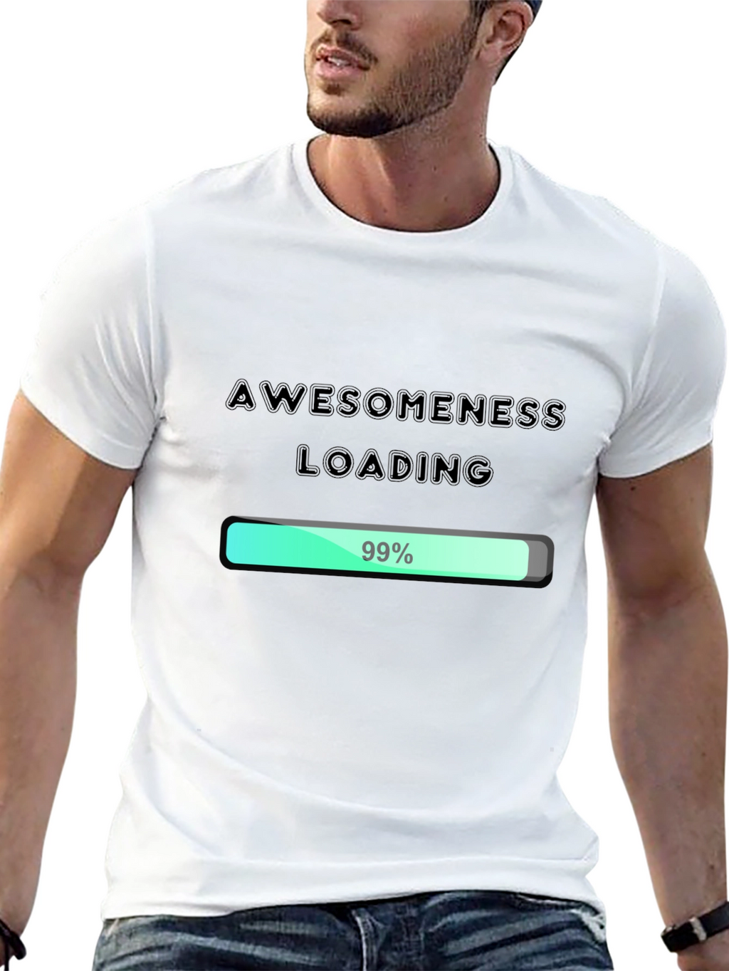 Awesomeness Loading - Funny Graphic Tee