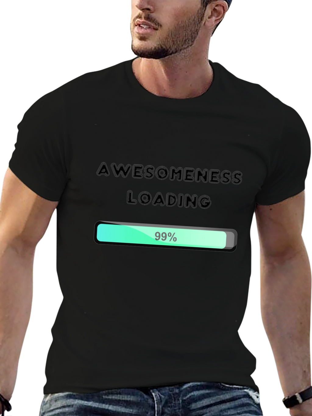 Awesomeness Loading - Funny Graphic Tee