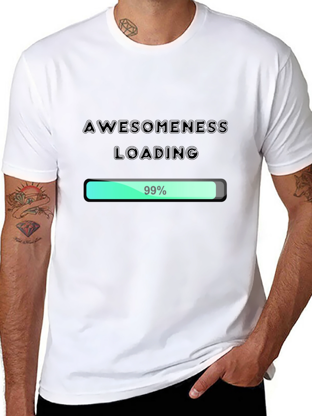 Awesomeness Loading - Funny Graphic Tee