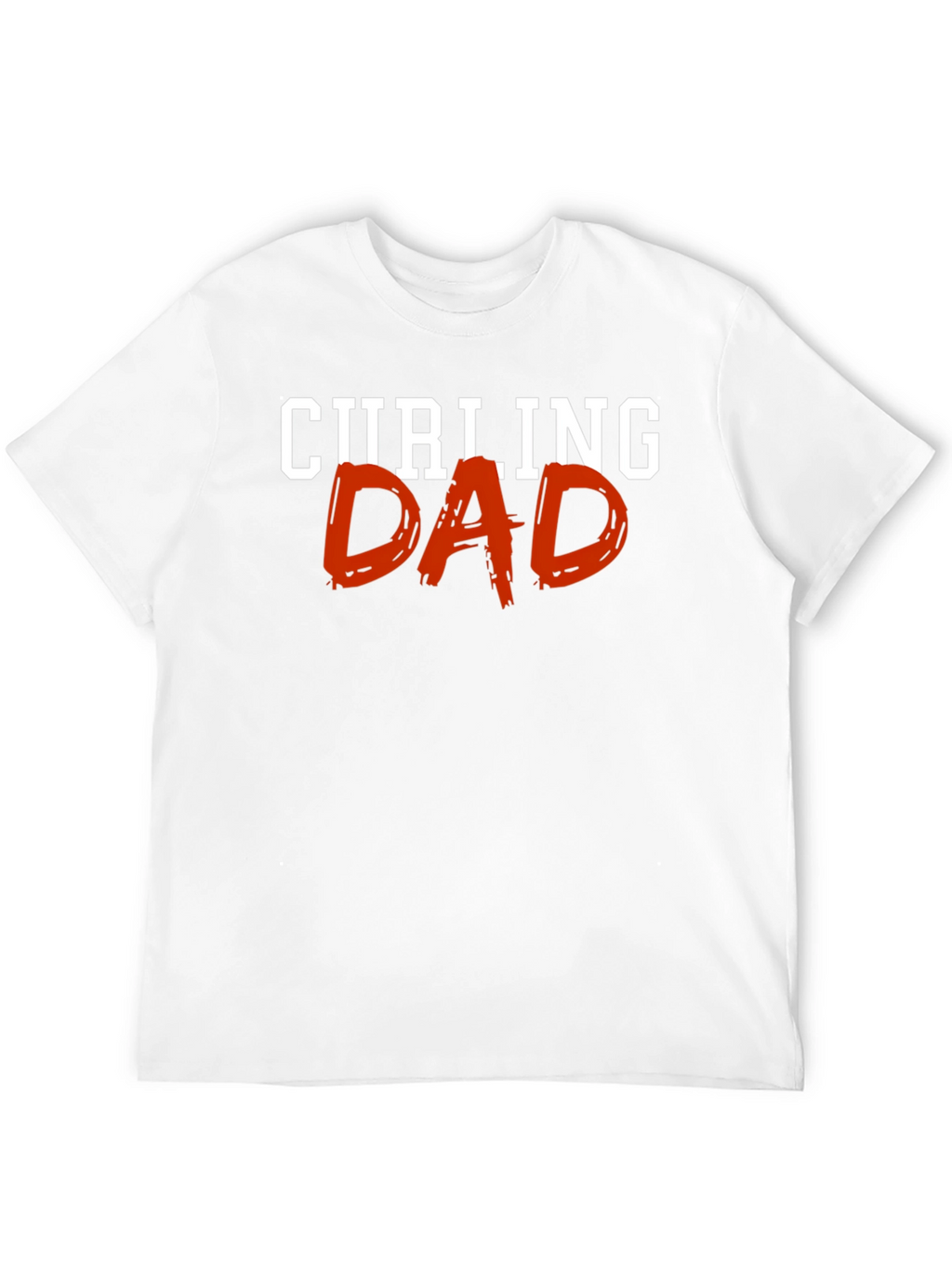 Curling Dad Graphic T-Shirt - Black