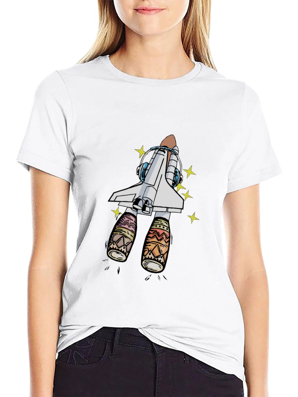 Rocket T-Shirt - Space Shuttle Design