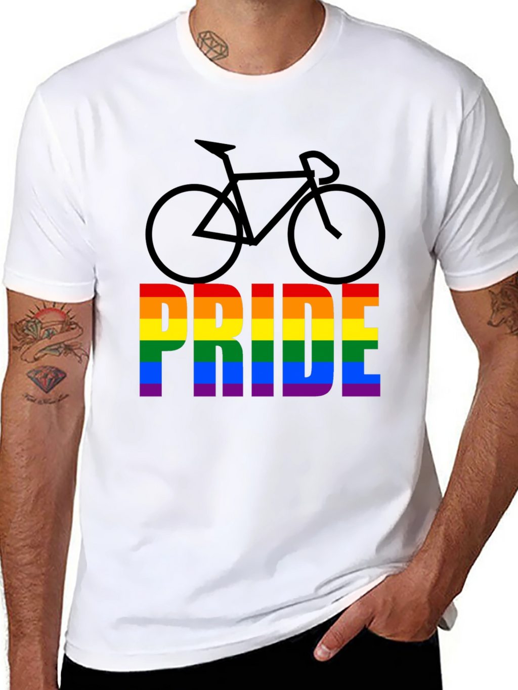 Pride Bicycle Graphic Tee - LGBTQ+ Pride Month