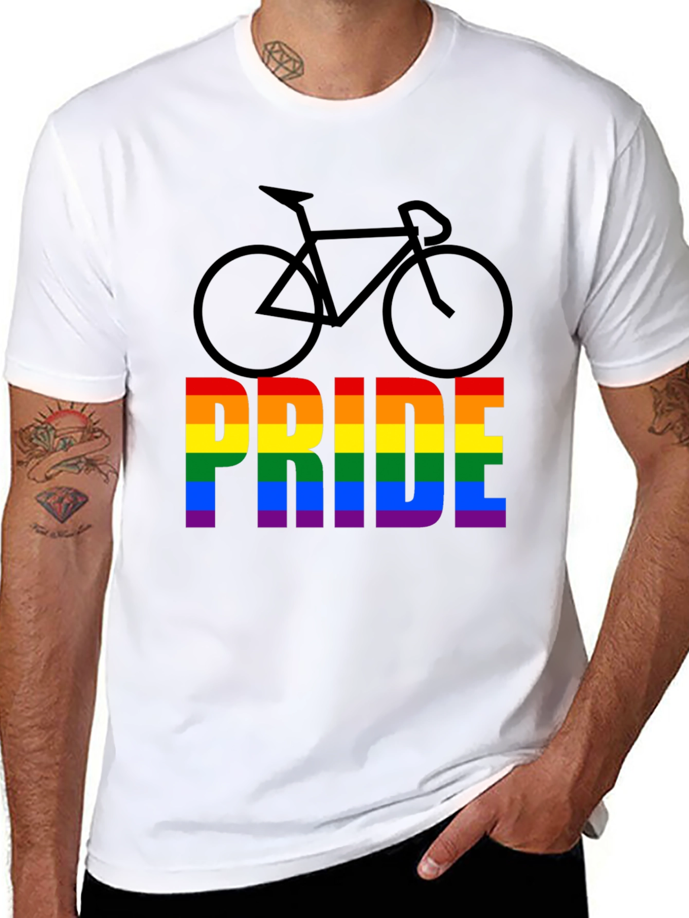 Pride Bicycle Graphic Tee - LGBTQ+ Pride Month