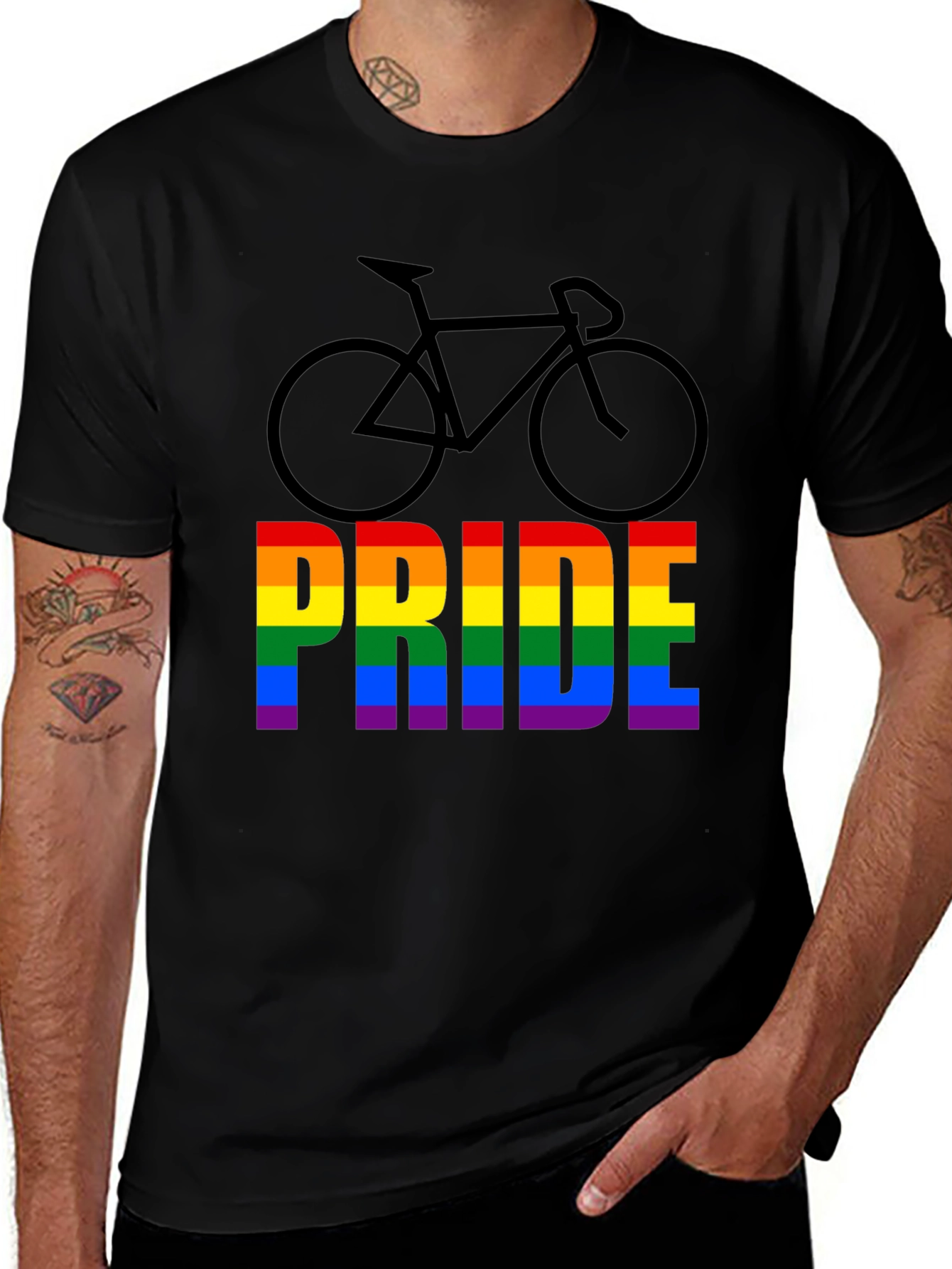 Pride Bicycle Graphic Tee - LGBTQ+ Pride Month