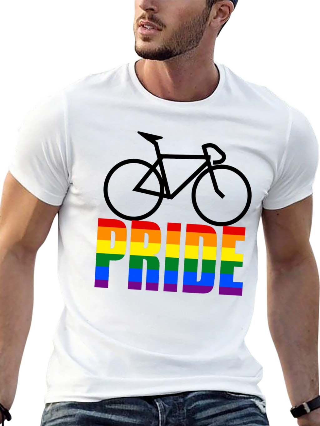 Pride Bicycle Graphic Tee - LGBTQ+ Pride Month