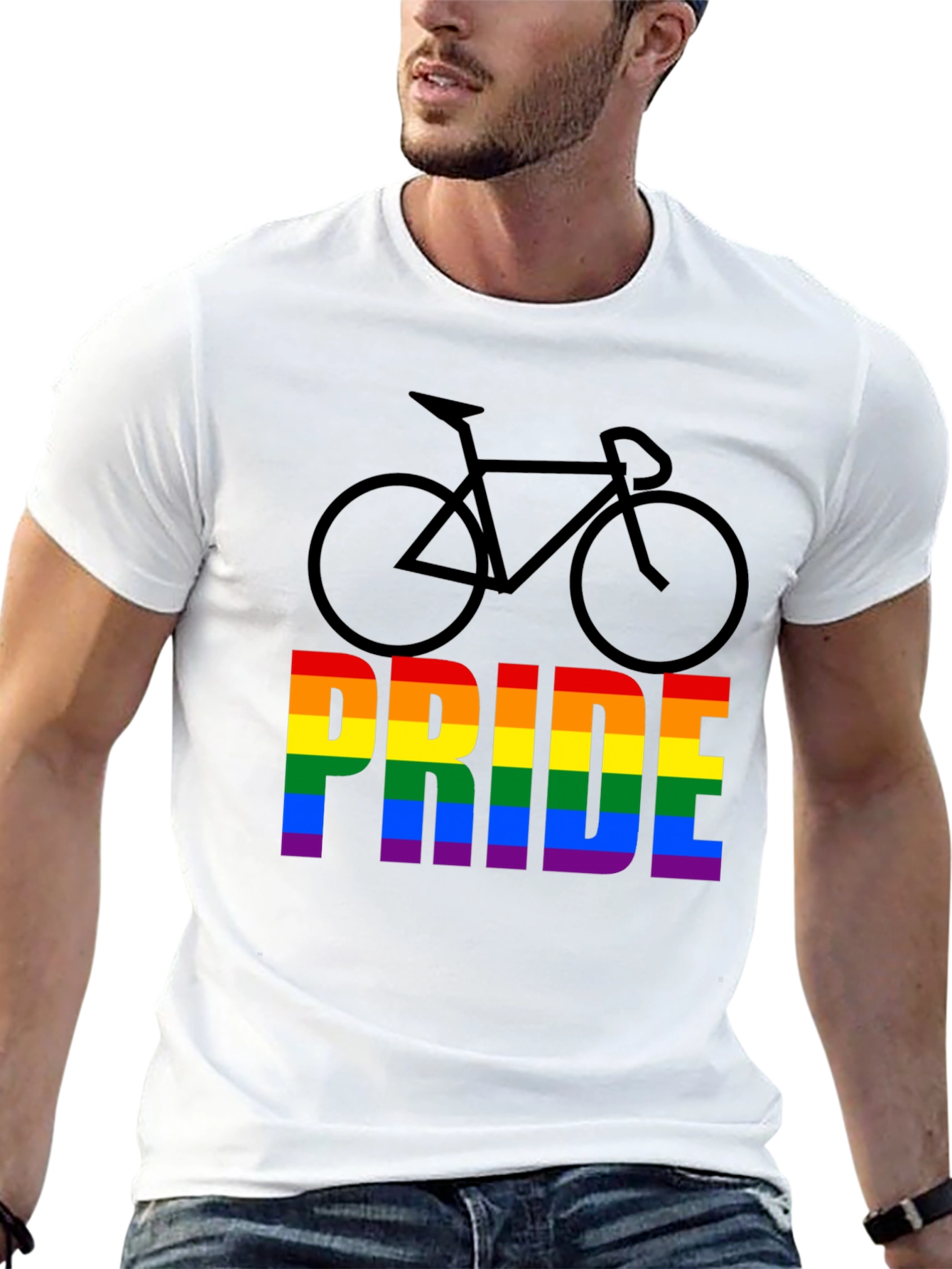 Pride Bicycle Graphic Tee - LGBTQ+ Pride Month