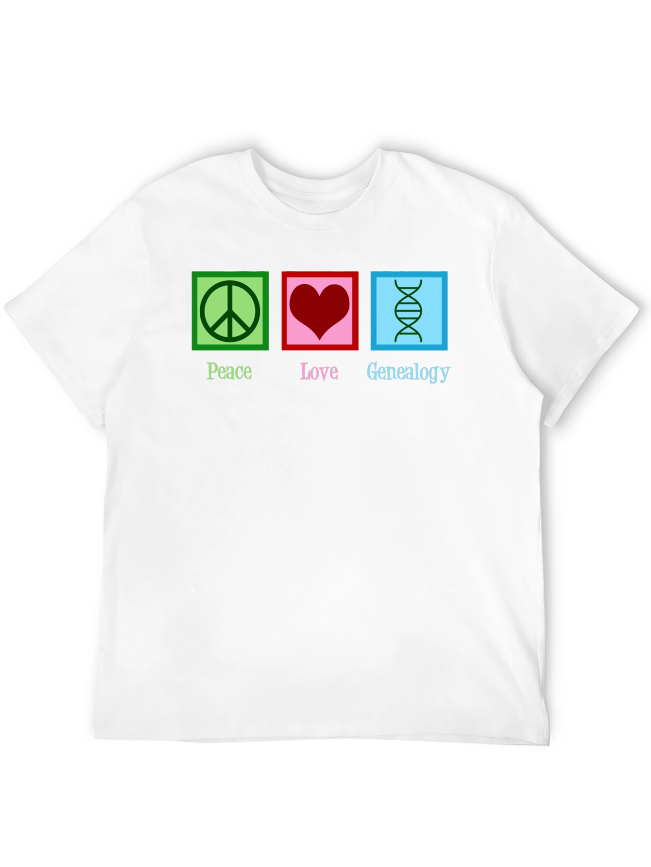 Peace Love Genealogy T-Shirt