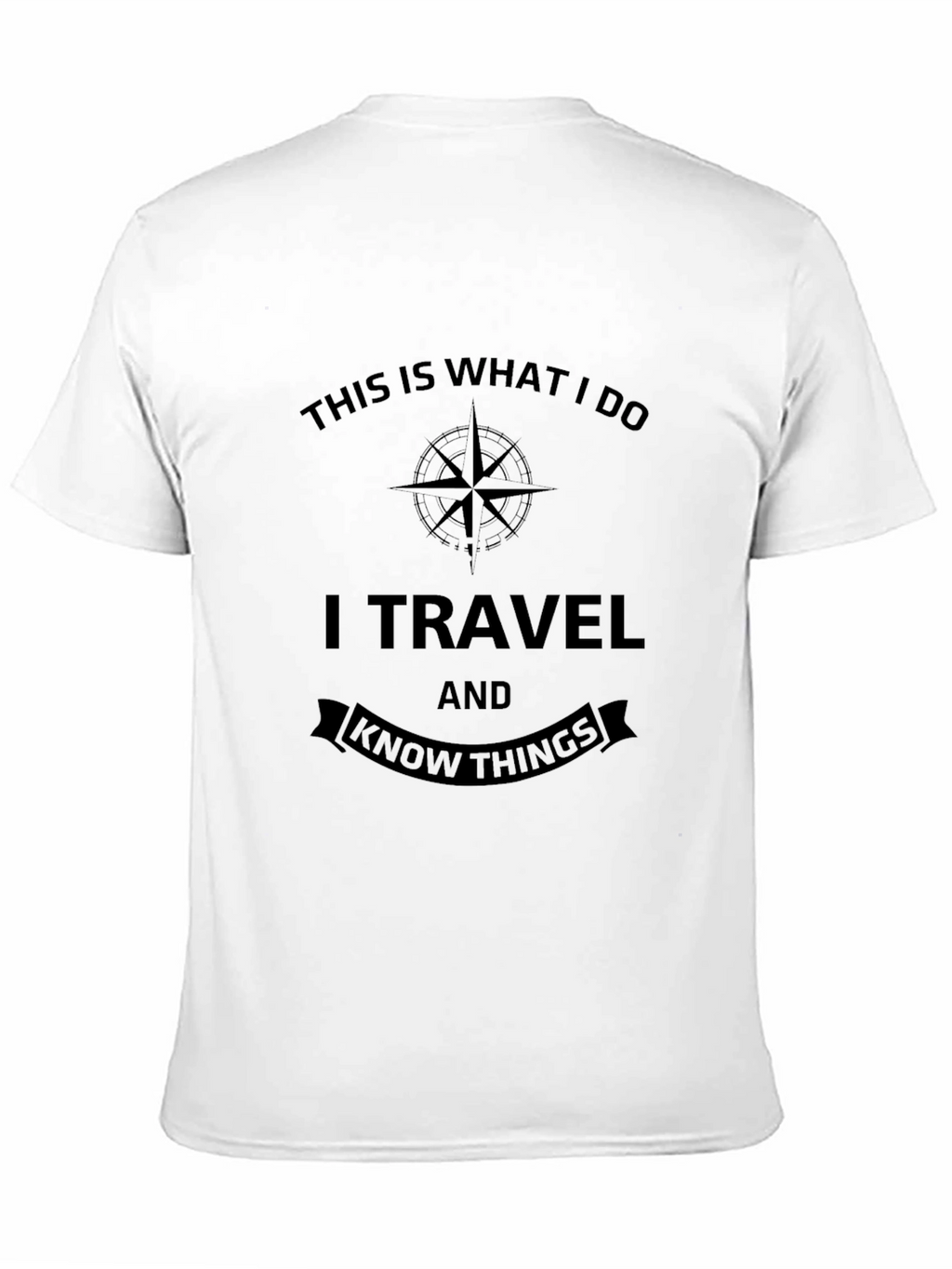 Travel & Knowledge Black T-Shirt