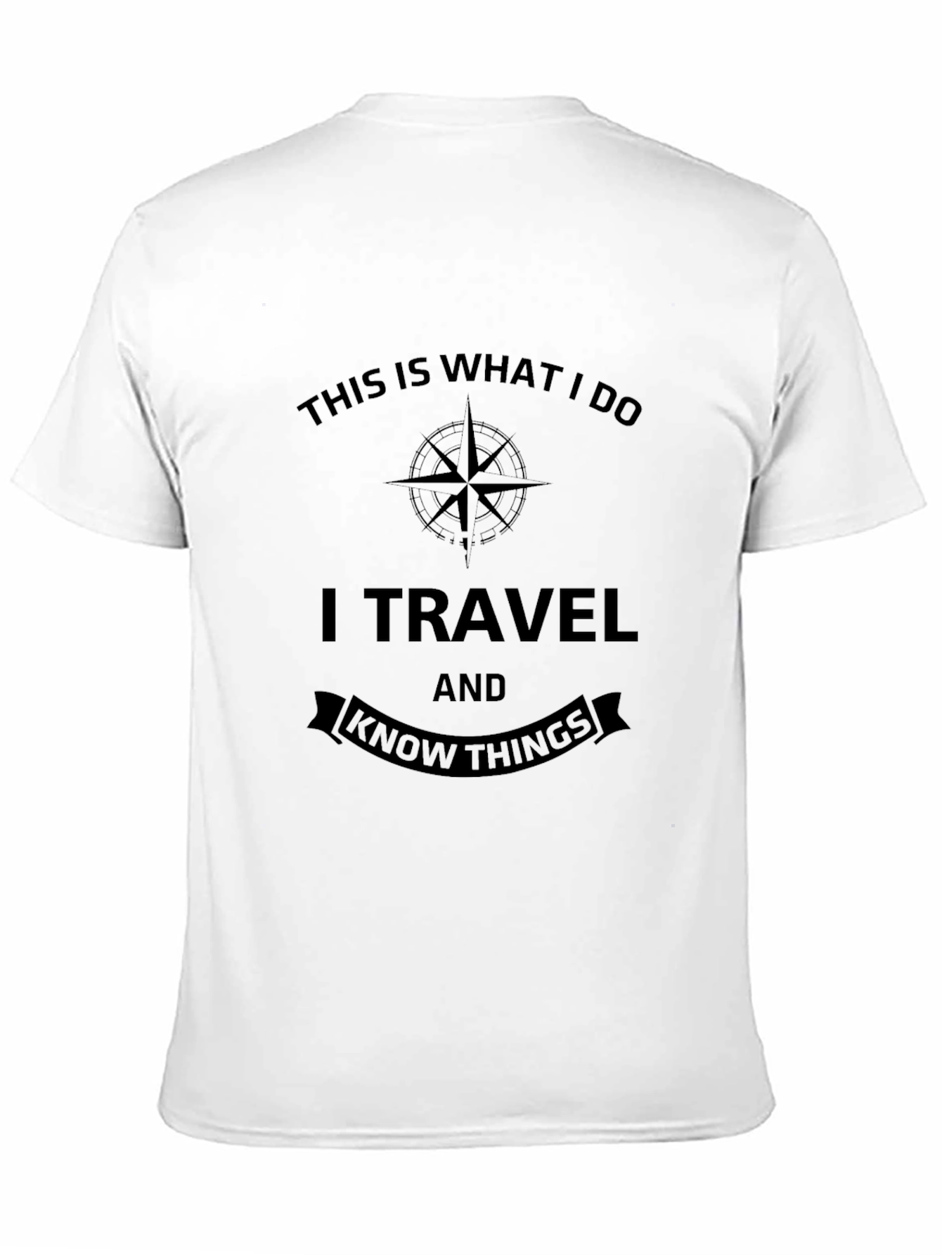 Travel & Knowledge Black T-Shirt