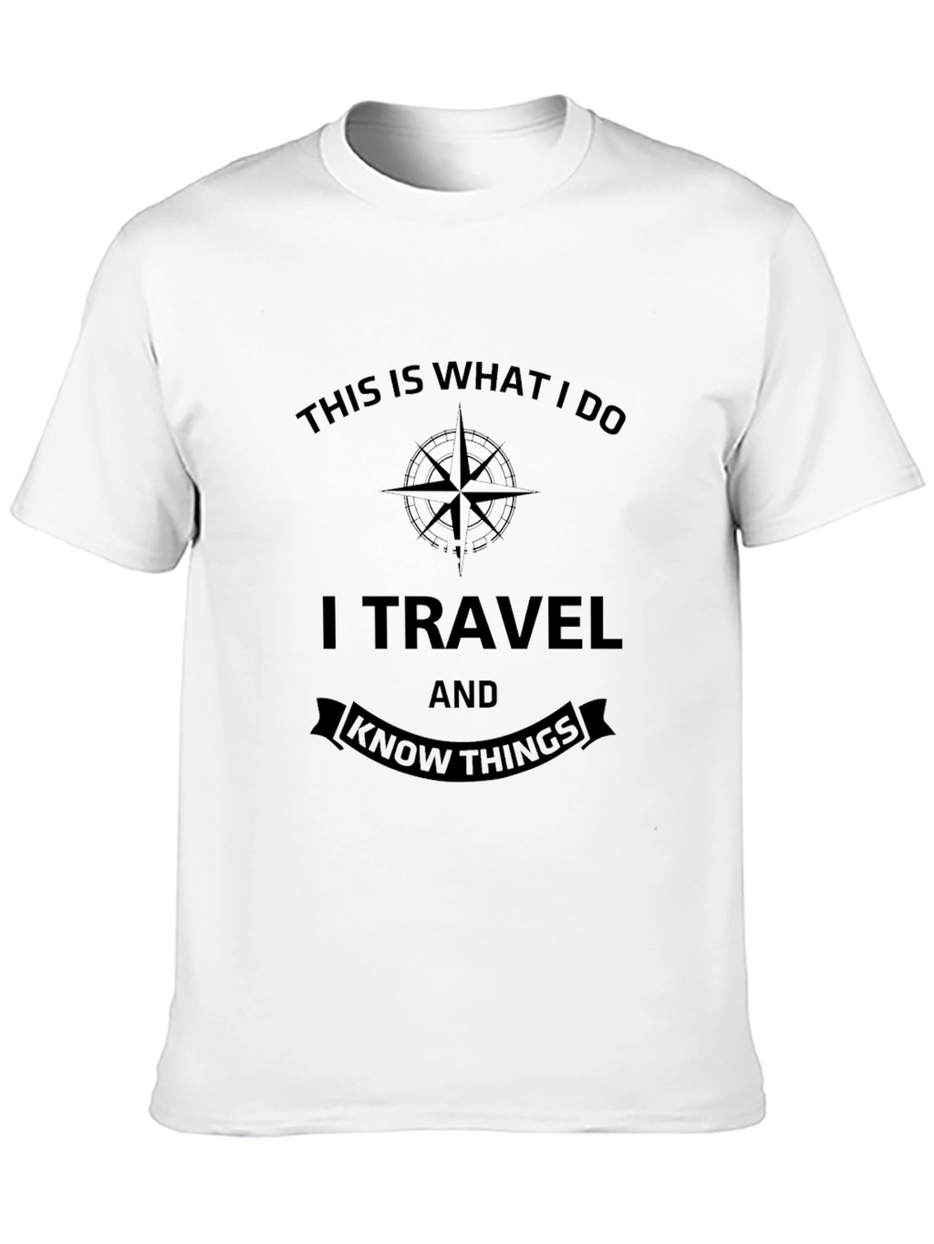 Travel & Knowledge Black T-Shirt