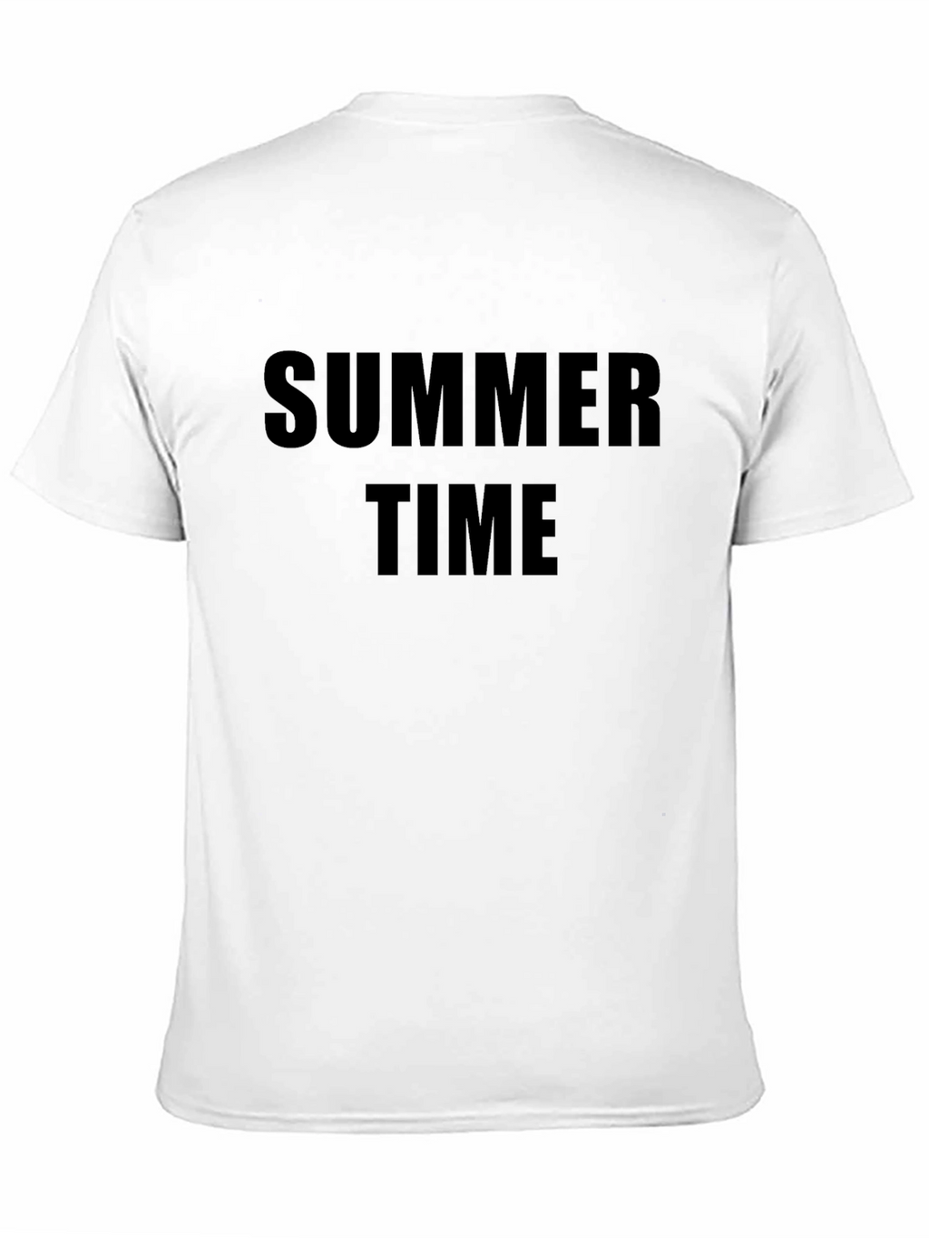 Summer Time Black Graphic Tee - Casual Style