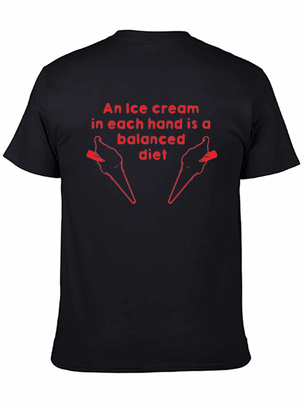 Ice Cream Balanced Diet Graphic T-Shirt
