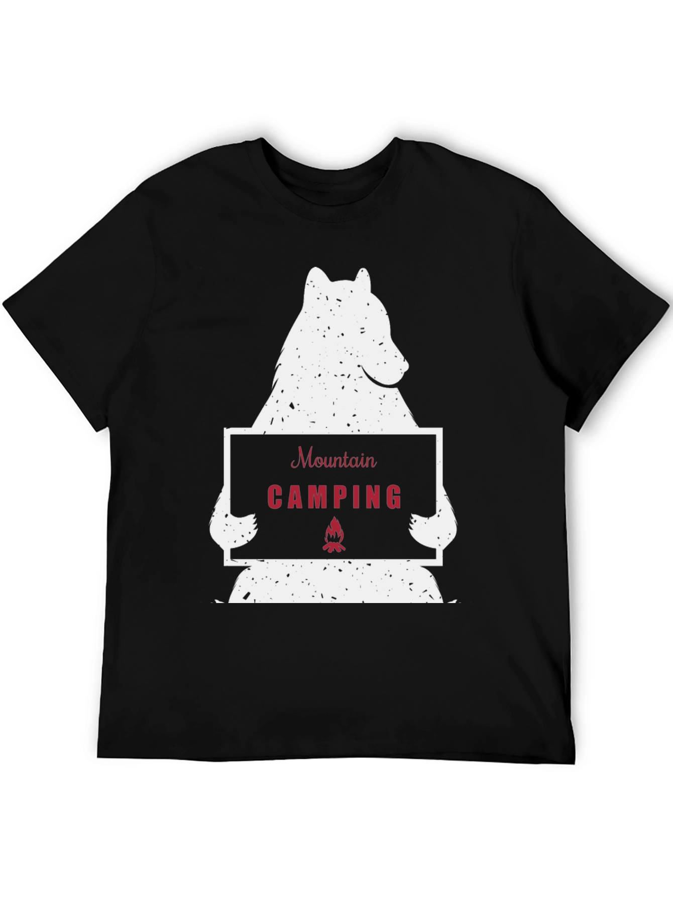 Mountain Camping Bear Graphic Tee