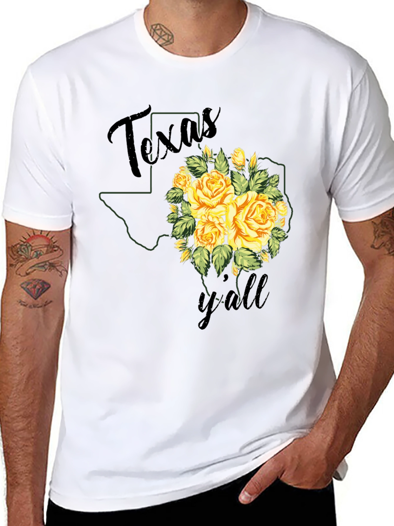 Texas Yall Floral Graphic Tee