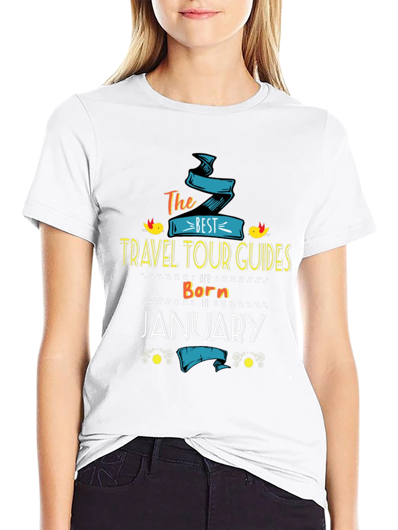 Best Travel Tour Guides Born in January T-Shirt