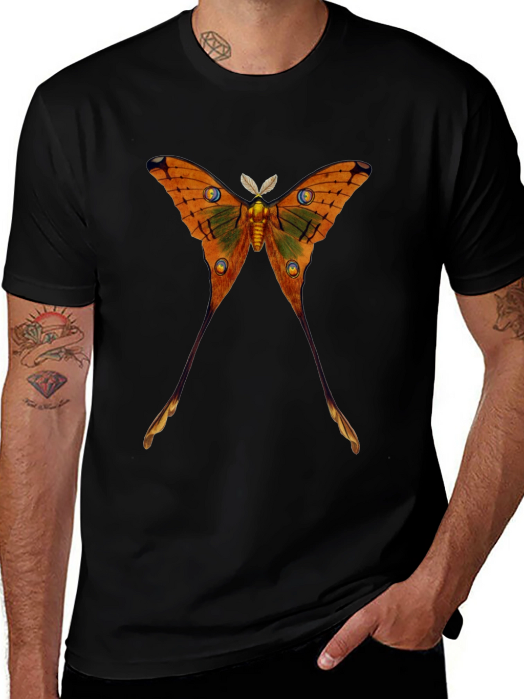 Luna Moth Graphic T-Shirt - Unique Design
