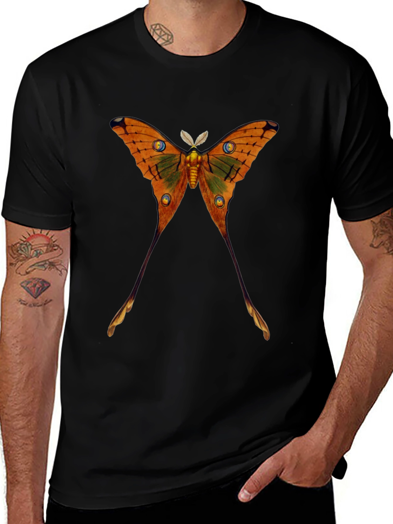 Luna Moth Graphic T-Shirt - Unique Design