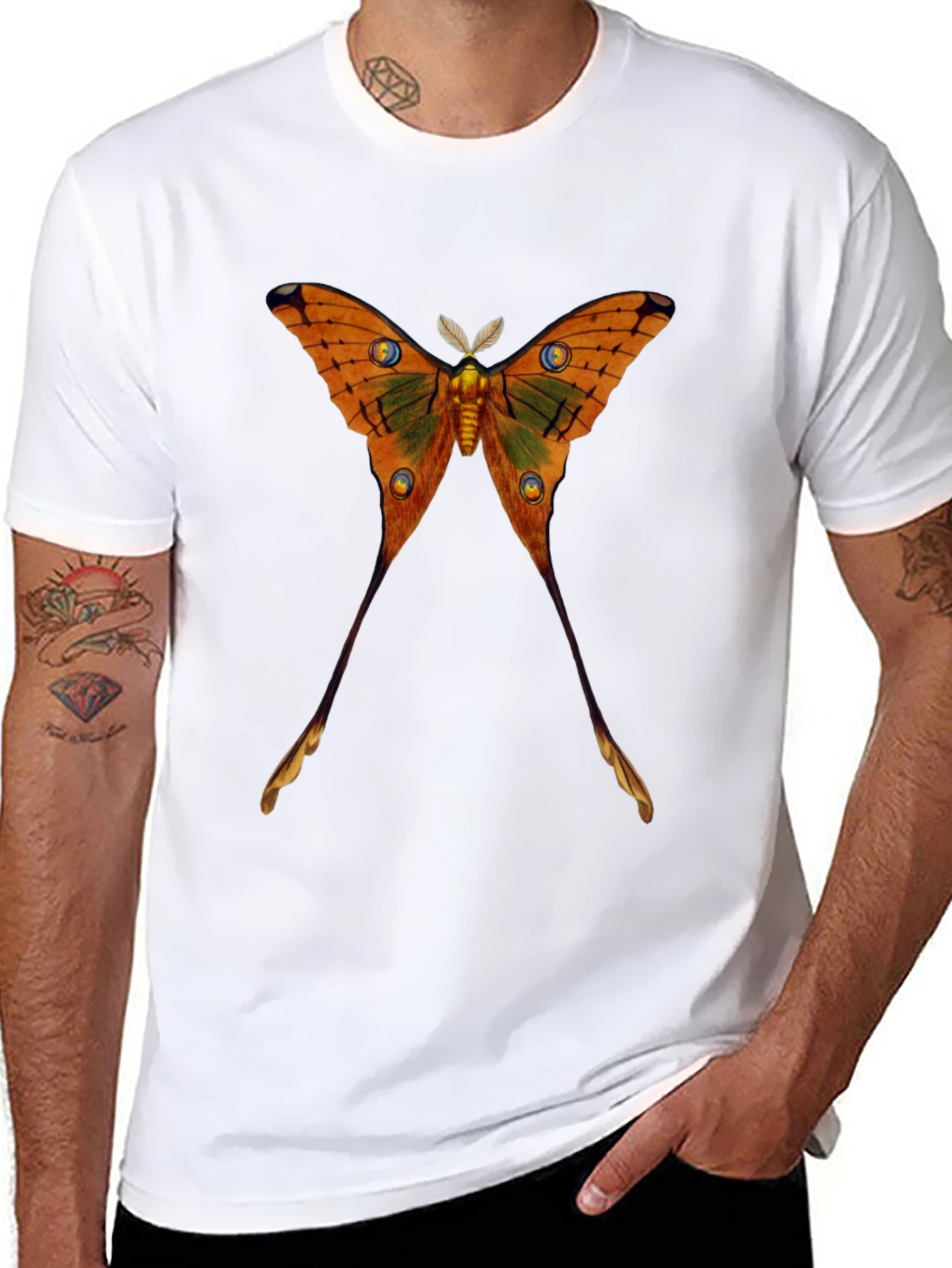 Luna Moth Graphic T-Shirt - Unique Design