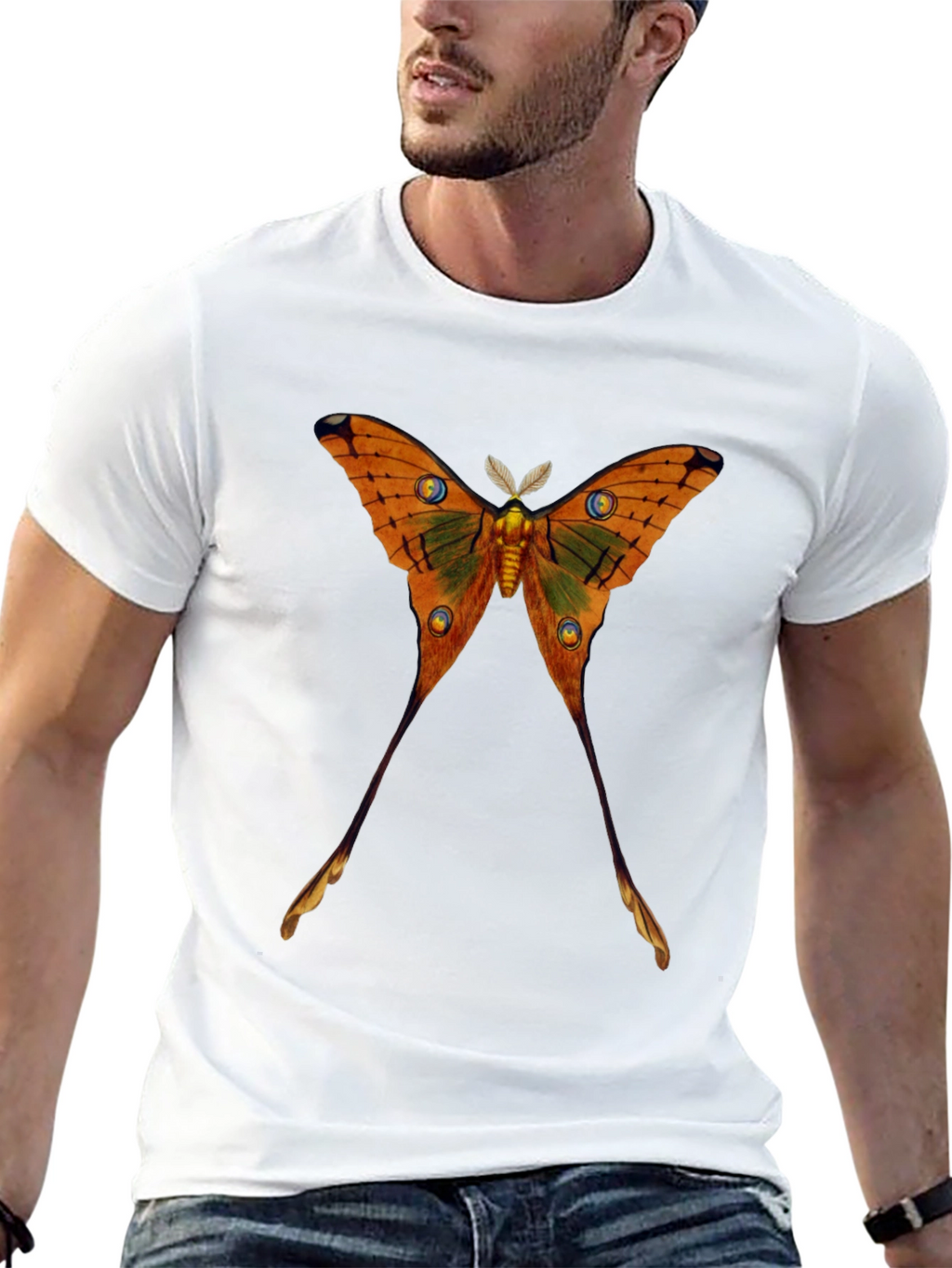 Luna Moth Graphic T-Shirt - Unique Design