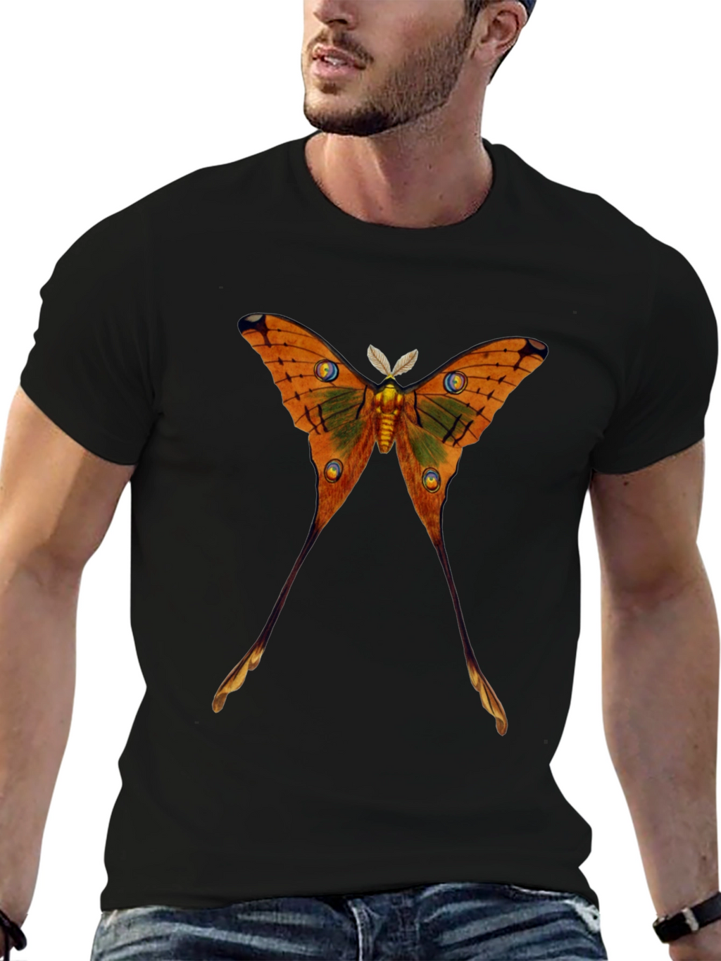 Luna Moth Graphic T-Shirt - Unique Design
