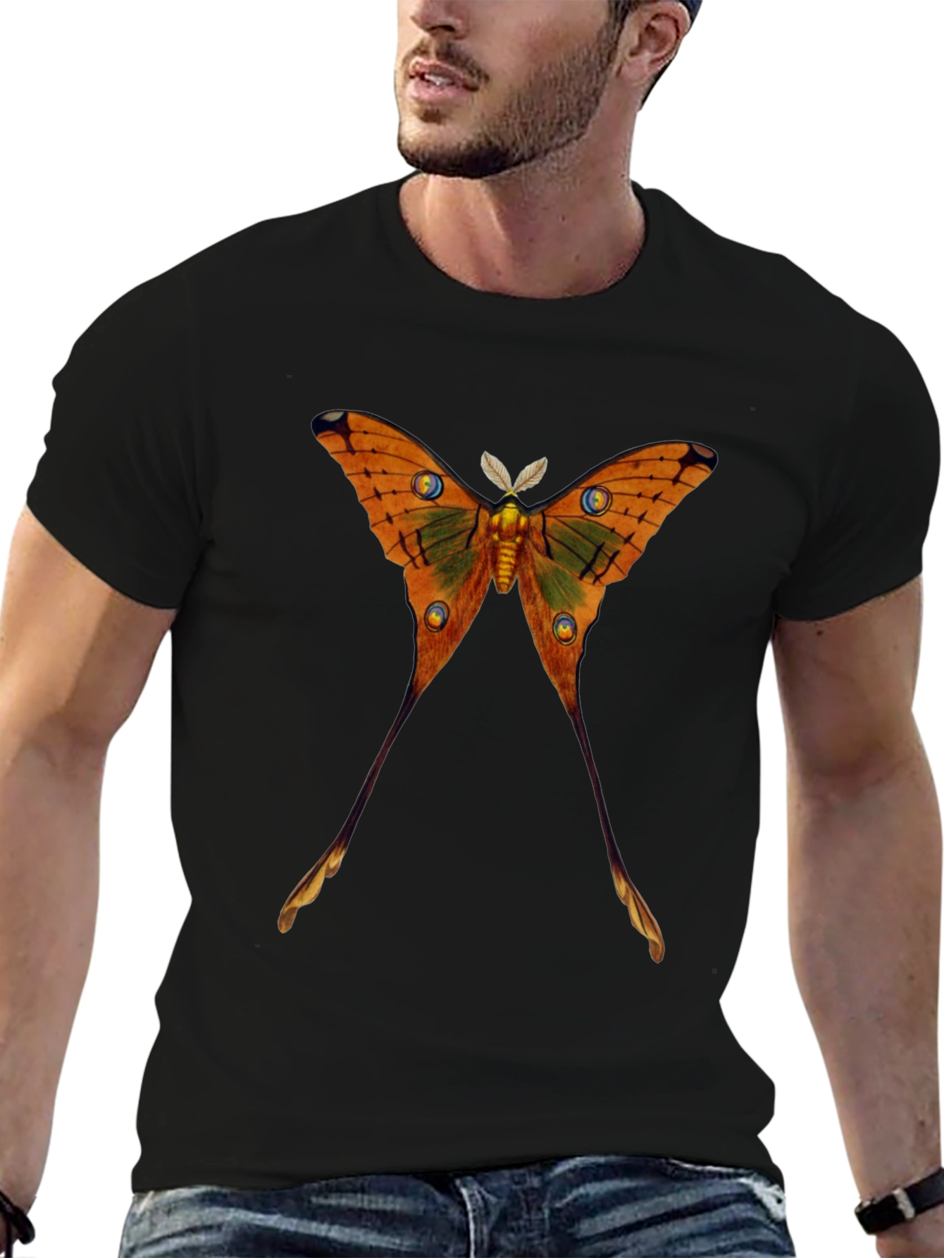 Luna Moth Graphic T-Shirt - Unique Design