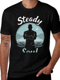 Steady Soul Graphic Tee - Mens Black T-Shirt