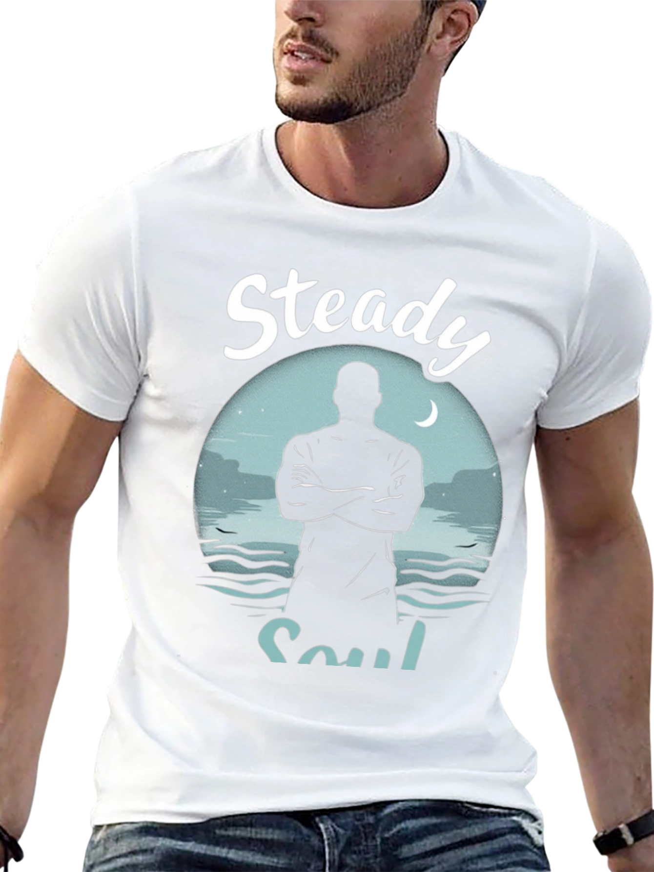 Steady Soul Graphic Tee - Mens Black T-Shirt