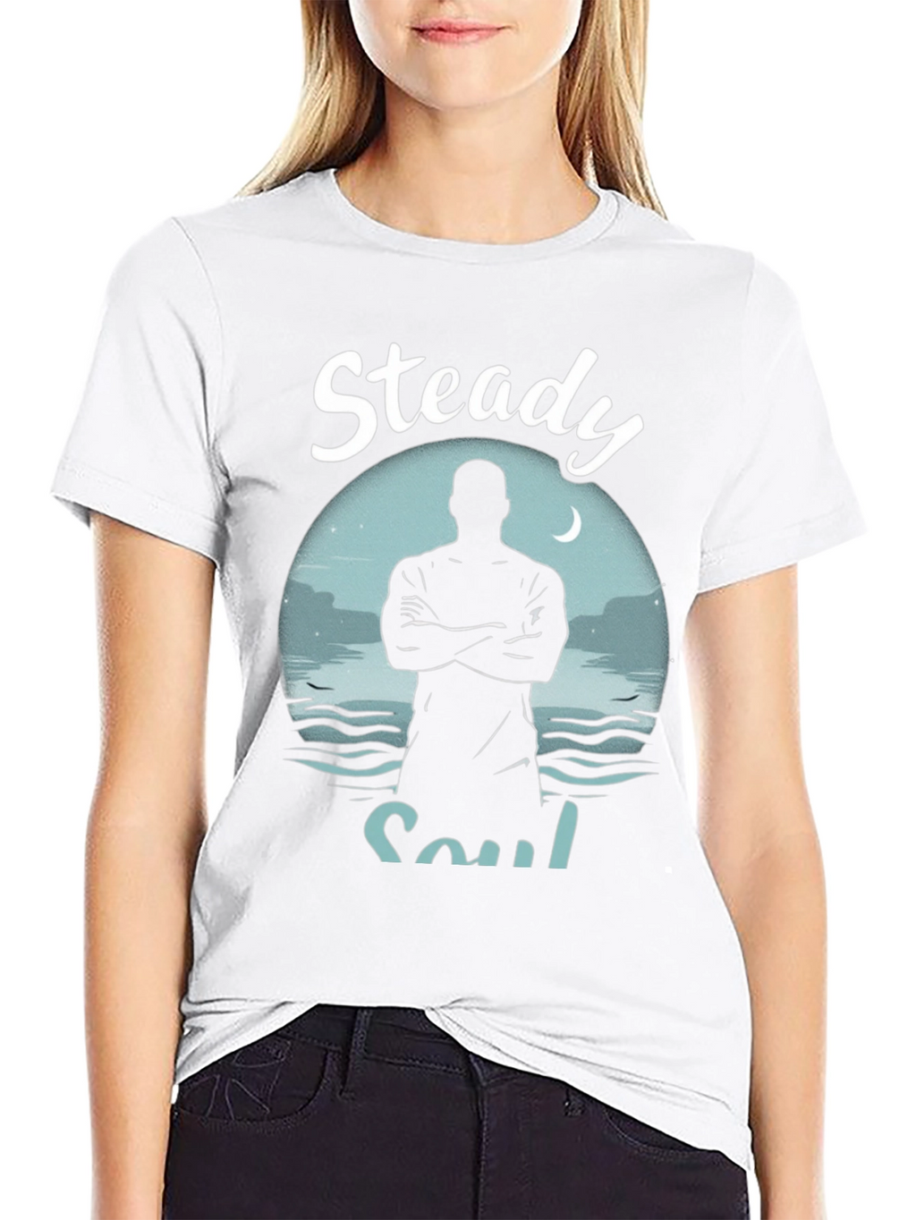 Steady Soul Graphic Tee - Mens Black T-Shirt