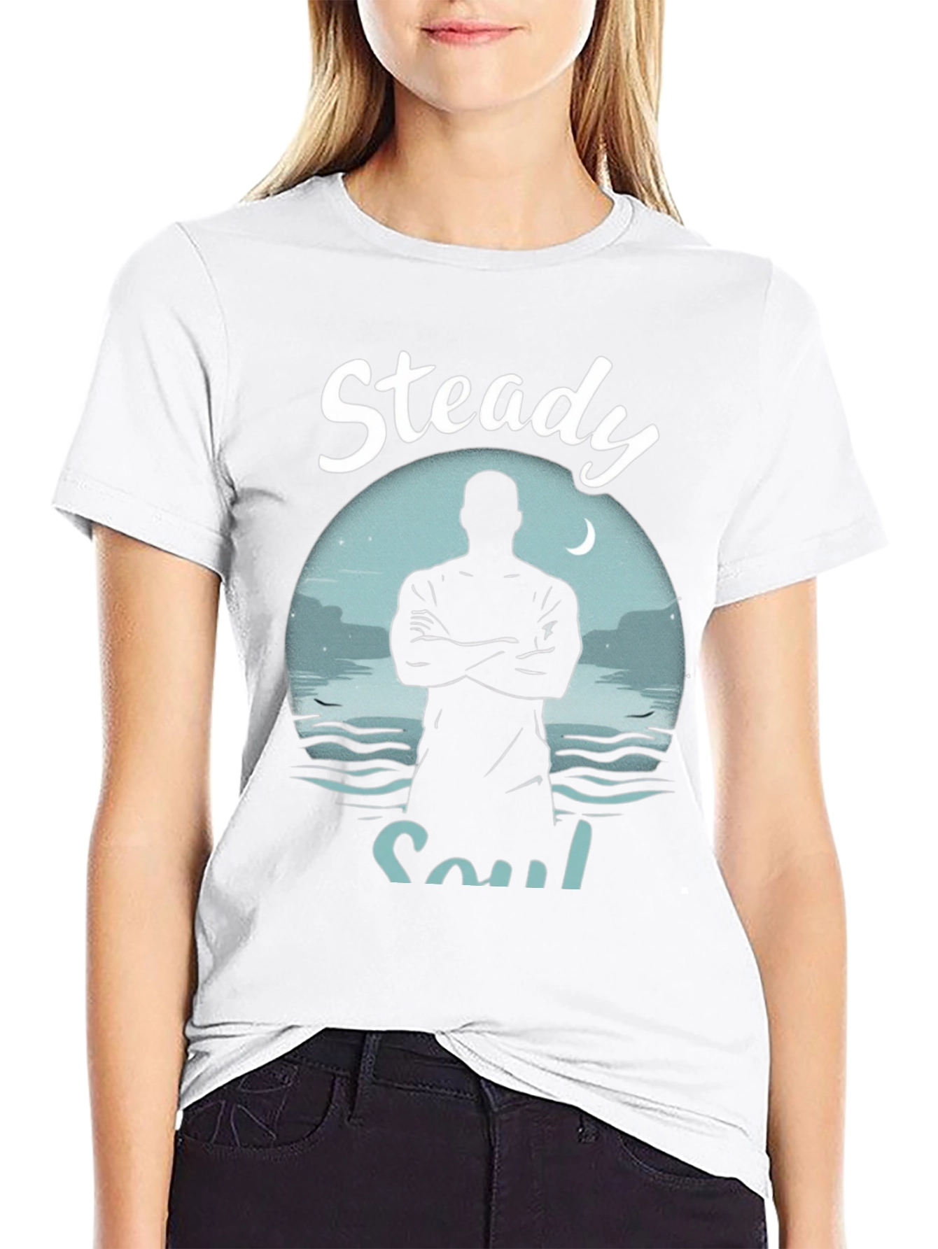 Steady Soul Graphic Tee - Mens Black T-Shirt