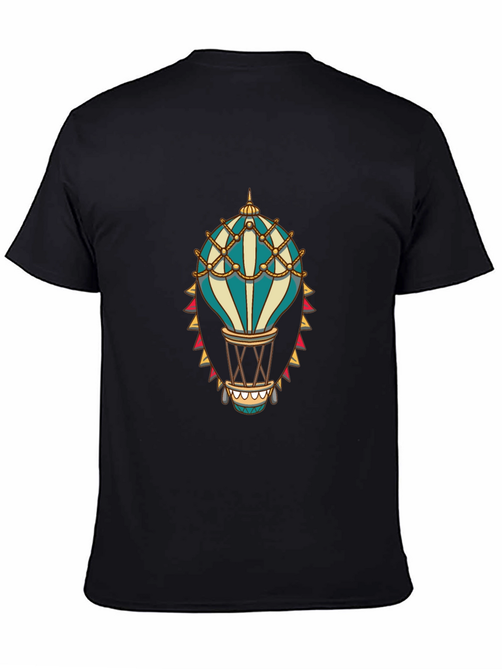 Hot Air Balloon Graphic Tee - Steampunk Style