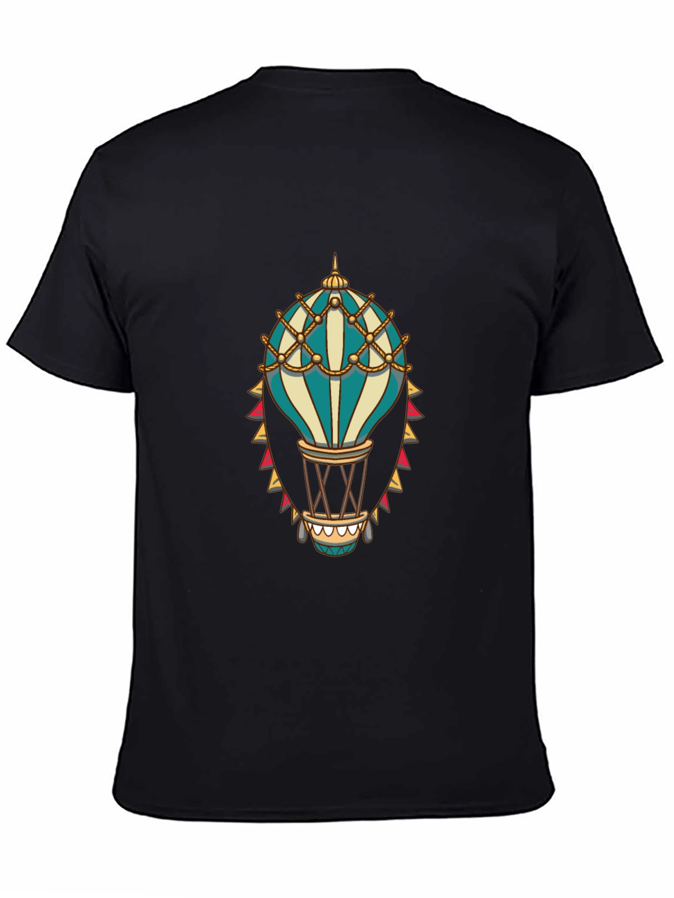 Hot Air Balloon Graphic Tee - Steampunk Style