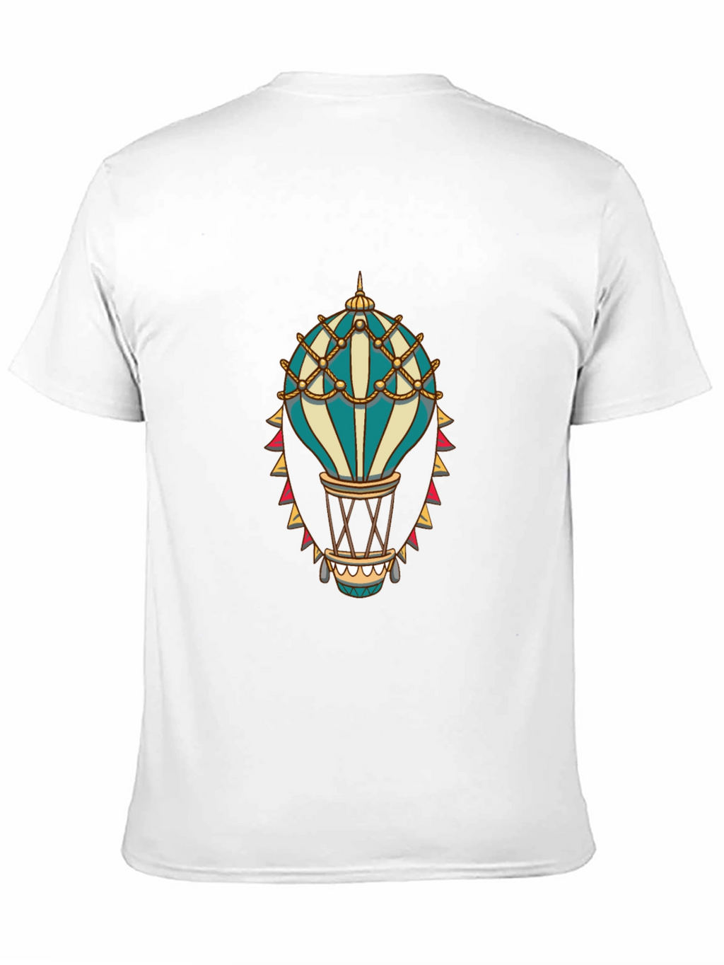 Hot Air Balloon Graphic Tee - Steampunk Style