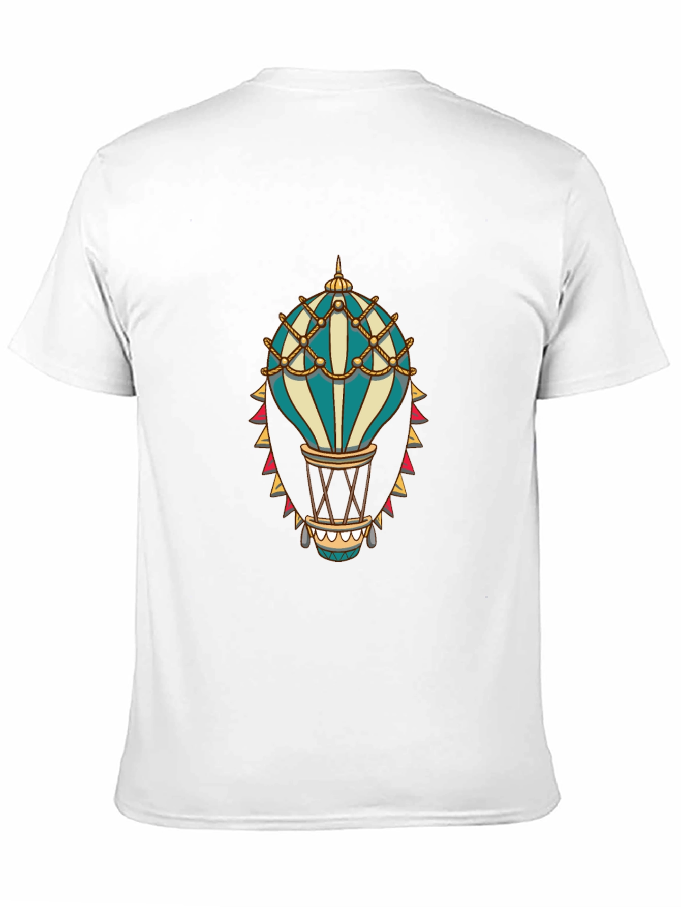 Hot Air Balloon Graphic Tee - Steampunk Style