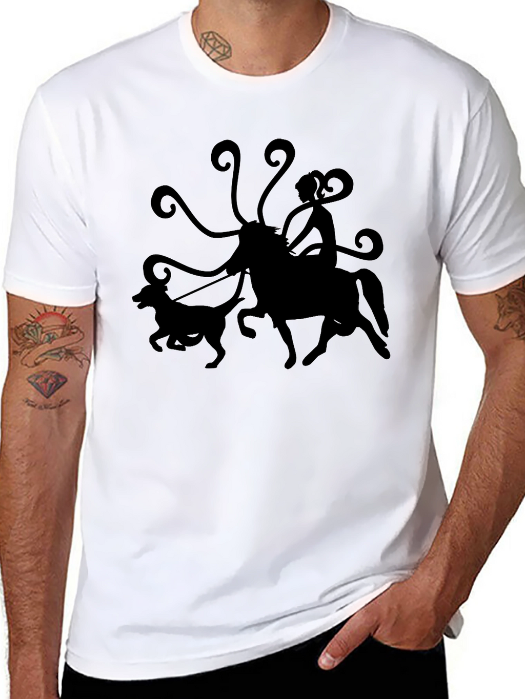 Centaur Dog Walker Graphic Tee