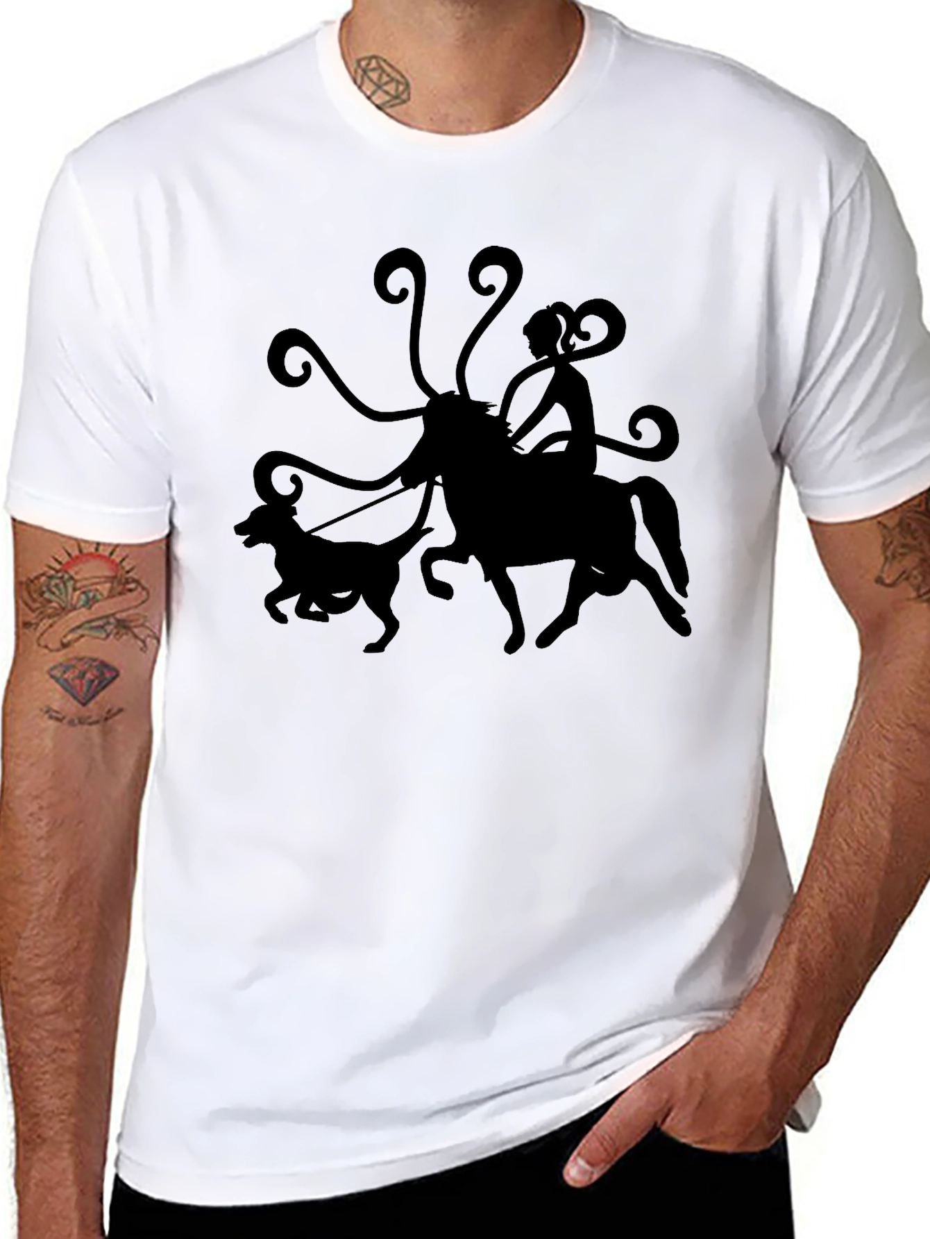 Centaur Dog Walker Graphic Tee