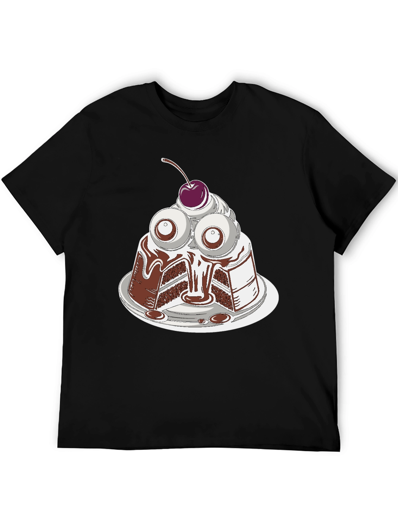 Eye Cake Graphic Tee - Quirky Dessert T-Shirt