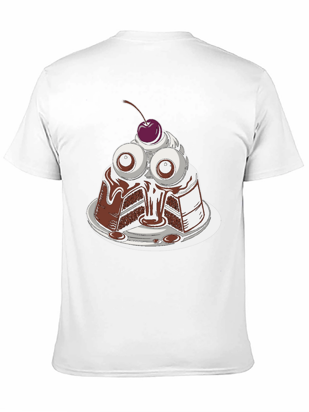 Eye Cake Graphic Tee - Quirky Dessert T-Shirt