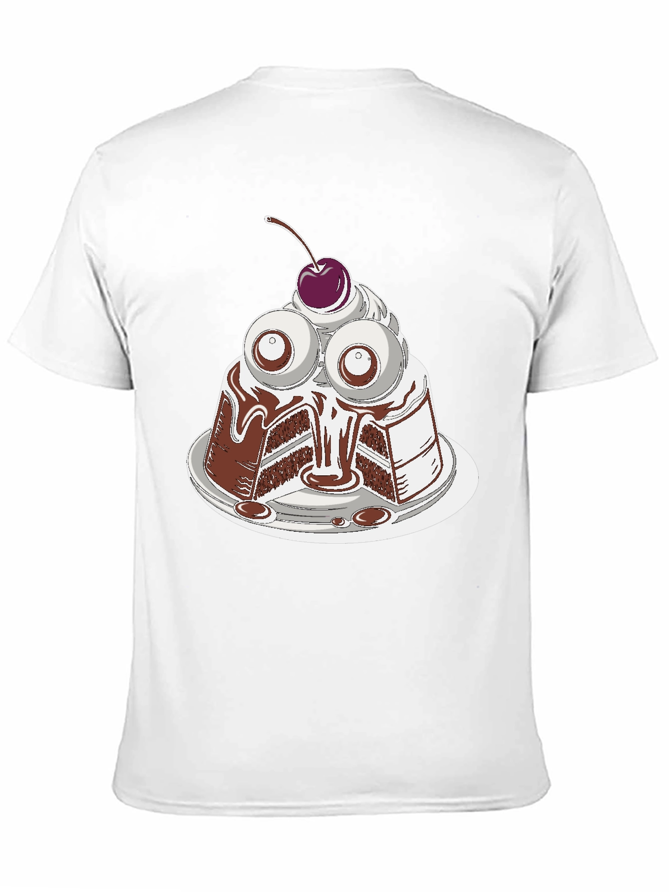 Eye Cake Graphic Tee - Quirky Dessert T-Shirt