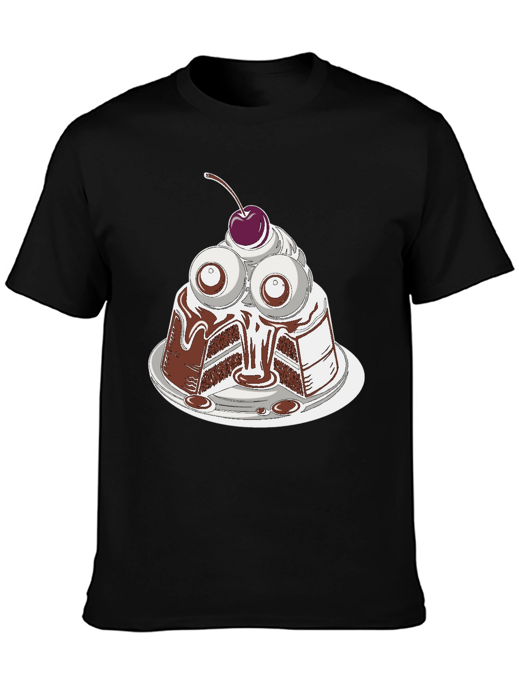 Eye Cake Graphic Tee - Quirky Dessert T-Shirt