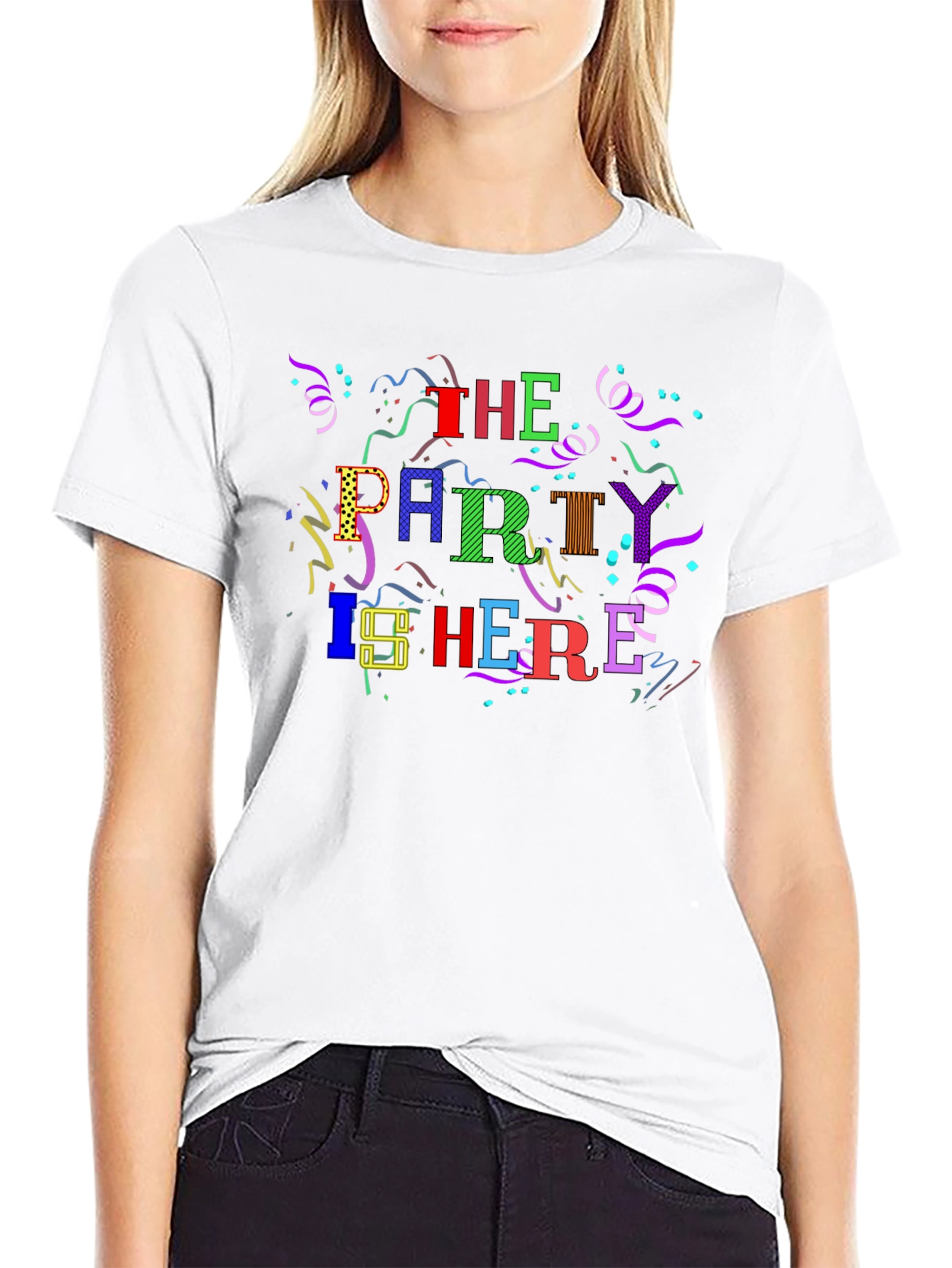 Party Here T-Shirt - Fun Celebration Design!