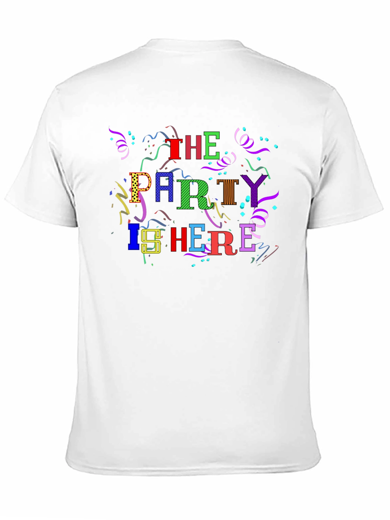 Party Here T-Shirt - Fun Celebration Design!