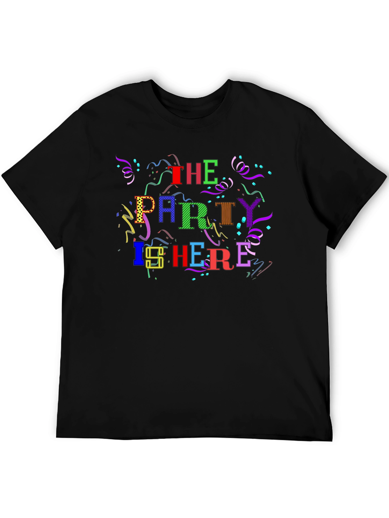 Party Here T-Shirt - Fun Celebration Design!