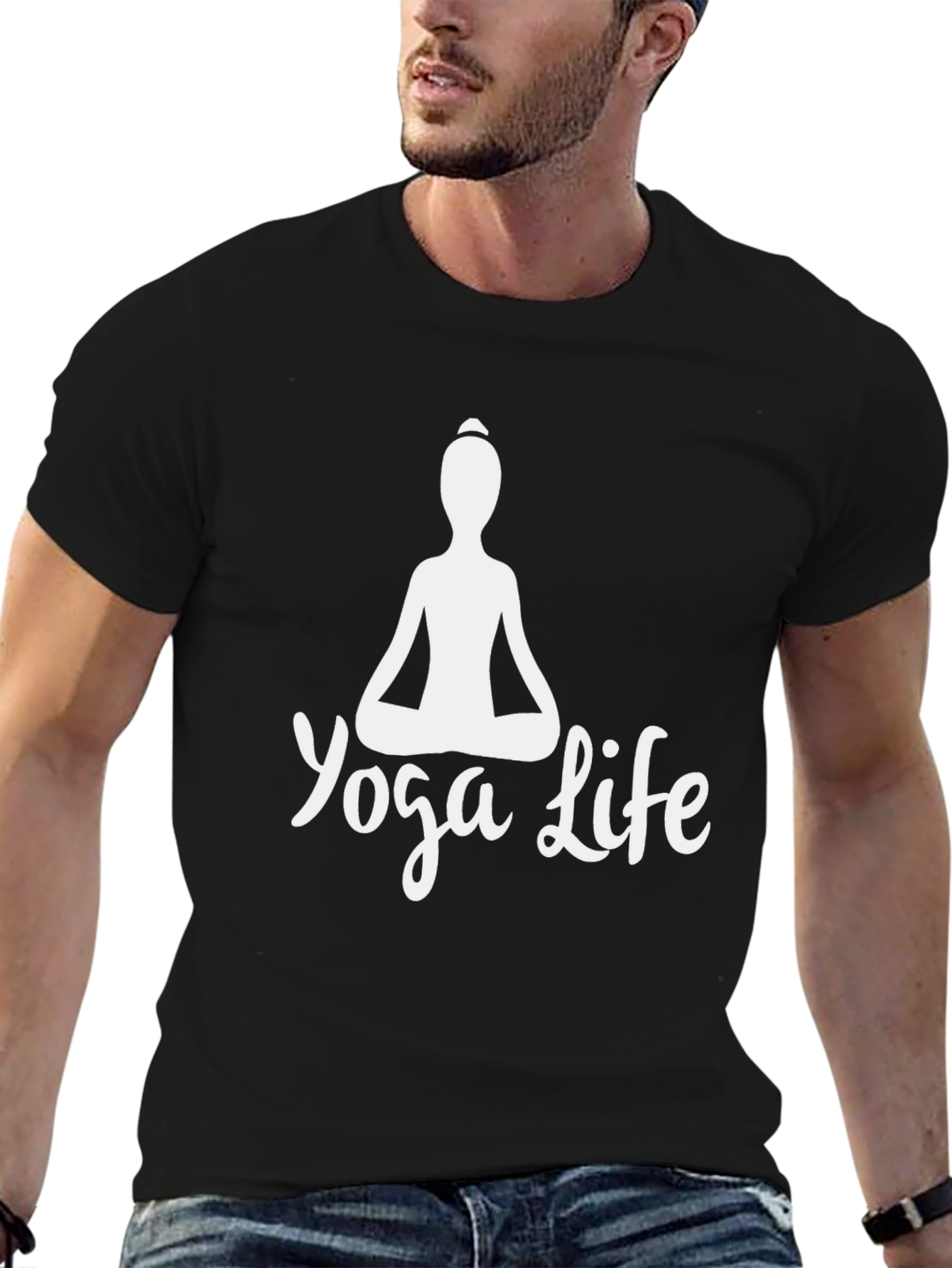 Yoga Life Graphic Tee - Black